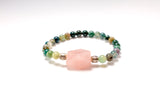 Rose quartz and Jasper