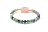 Rose quartz and Jasper